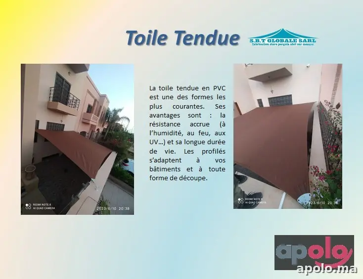 TOILE TENDUE MAROC